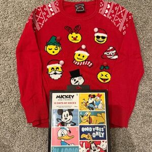 KIDS CHRISTMAS SWEATER&NEW SET SOCKS